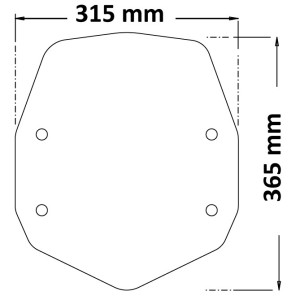 ISOTTA LOW WINDSCREEN VOGE VALICO 500 DS 2021-2024, MATT BLACK