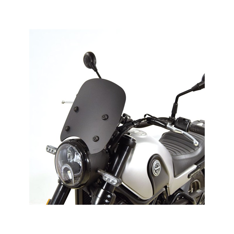 WINDSCREEN ISOTTA BENELLI LEONCINO 500 2018-2020, MATT BLACK