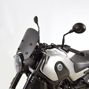 WINDSCREEN ISOTTA BENELLI LEONCINO 500 2018-2020, MATT BLACK