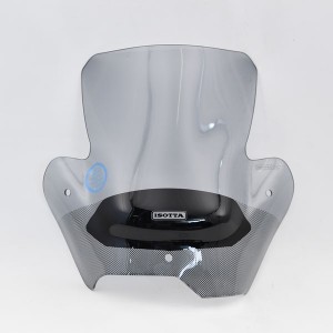 ISOTTA DOUBLE BUMP WINDSCREEN BMW F 800 R 2009-2014, LIGHT SMOKE