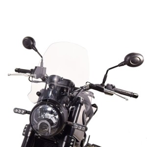 ISOTTA WINDSCREEN MEDIUM PROTECTION BENELLI LEONCINO 500 2018-2020, TRANSPARENT