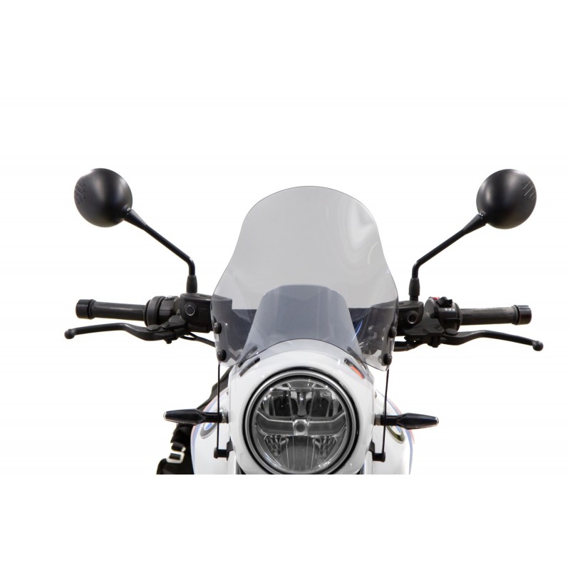 ISOTTA MEDIUM PROTECTION WINDSCREEN BMW R NINE T URBAN GS 2021-2024 (EURO 5), LIGHT SMOKE