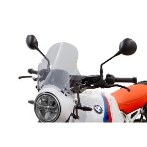 ISOTTA MEDIUM PROTECTION WINDSCREEN BMW R NINE T URBAN GS 2021-2024 (EURO 5), LIGHT SMOKE