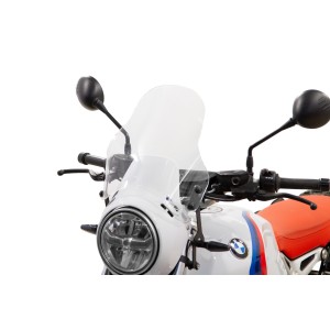 CUPOLINO ISOTTA MEDIA PROTEZIONE BMW R NINE T URBAN G-S 2021-2024 ( EURO 5), TRASPARENTE