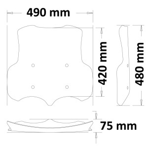 ISOTTA MEDIUM PROTECTION WINDSCREEN WITH KNOBS AND SPACERS MOTO GUZZI V85 TT 2019-2020, LIGHT SMOKE