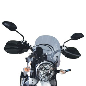 ISOTTA MEDIUM PROTECTION WINDSCREEN DUCATI SCRAMBLER DESERT SLED 2017-2018, DARK SMOKE