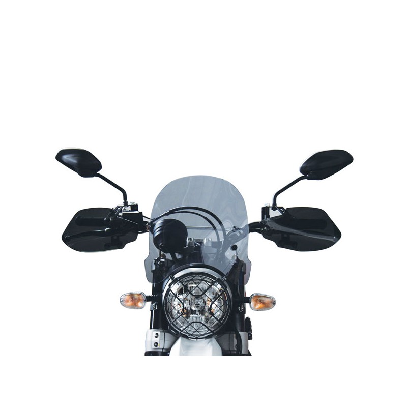ISOTTA MEDIUM PROTECTION WINDSCREEN DUCATI SCRAMBLER DESERT SLED 2019-2020, DARK SMOKE