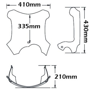 ISOTTA MEDIUM WINDSCREEN VARIABLE ANGLE PROTECTION BMW G 650 GS 2011-2015, TRANSPARENT