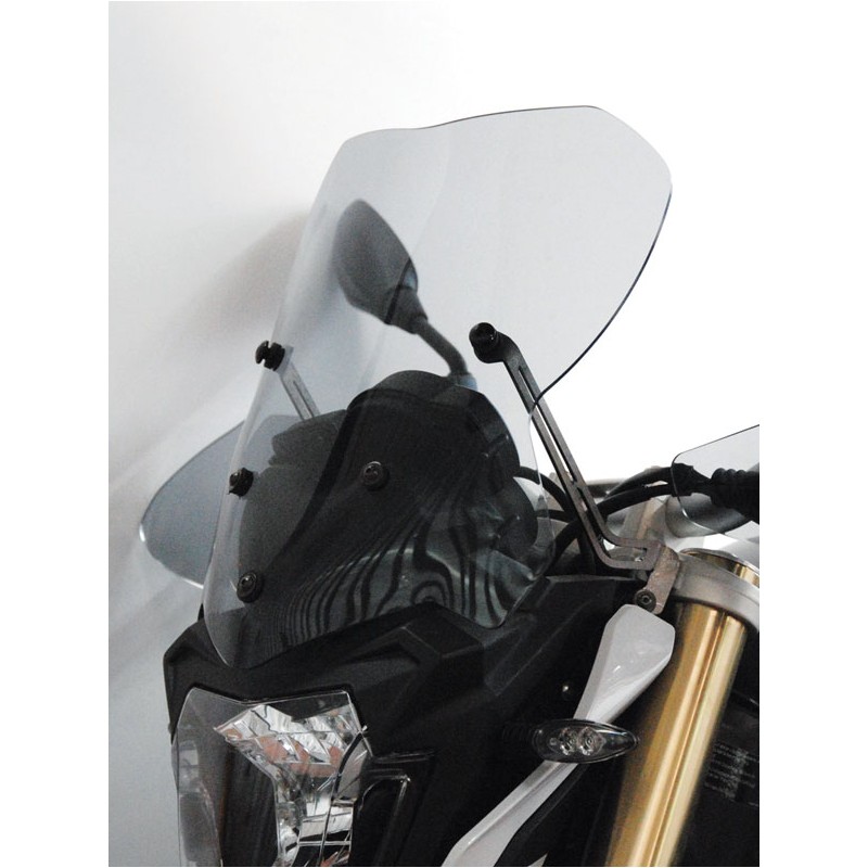 ISOTTA MEDIUM WINDSCREEN PROTECTION FOR OEM ATTACHMENTS BMW F 800 R 2015-2019, DARK SMOKE