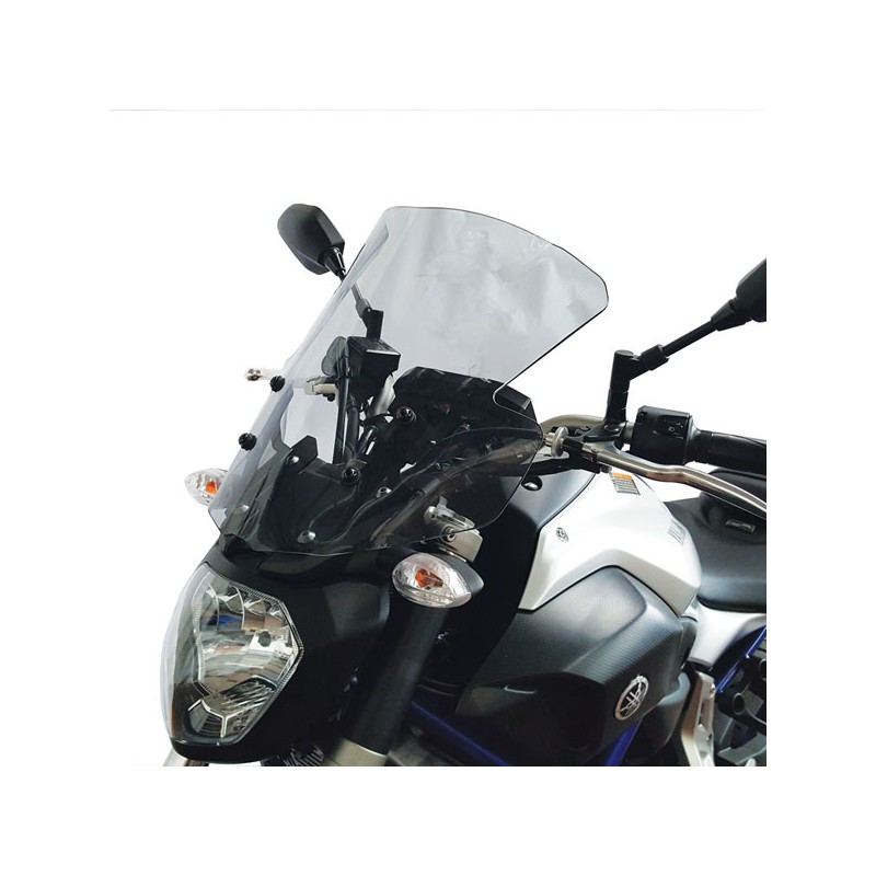 ISOTTA MEDIUM PROTECTION WINDSCREEN YAMAHA MT-07 2014-2017, DARK SMOKE