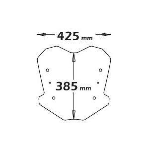 CUPOLINO ISOTTA PER ATTACCHI OEM BMW C 600 SPORT 2012-2015, TRASPARENTE