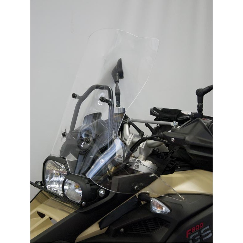 ISOTTA WINDSCREEN FOR OEM MOUNTS BMW F 800 GS ADVENTURE 2013-2018, LIGHT SMOKED