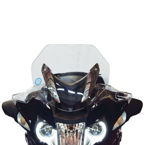 CUPOLINO ISOTTA RIBASSATO BMW R 1250 RT 2019-2020, FUME' CHIARO