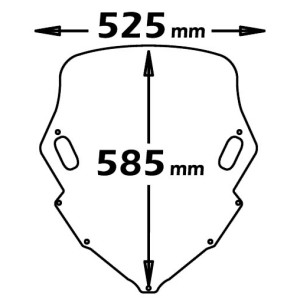 CUPOLINO ISOTTA SPORTIVO YAMAHA T-MAX 500 2008-2011, G