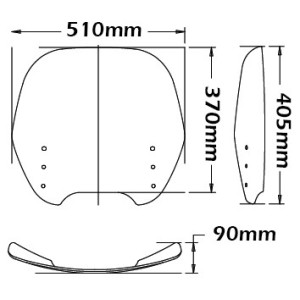 CUPOLINO ISOTTA TIPO ORIGINALE BMW R 1150 RT 2001-2005, TRASPARENTE