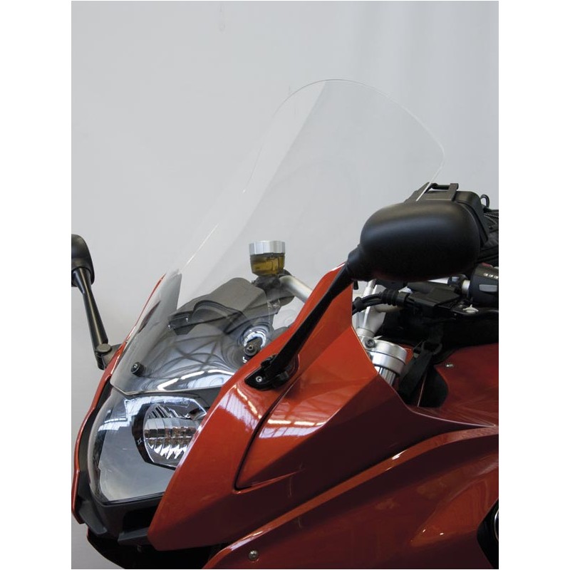 CUPOLINO ISOTTA TIPO ORIGINALE MAGGIORATO PER ATTACCHI OEM BMW F 800 GT 2012-2019, TRASPARENTE