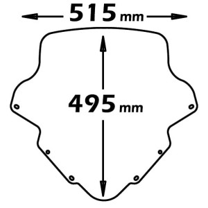 WINDSCREEN ISOTTA YAMAHA T-MAX 500 2004-2007, BLUE