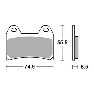 PASTILLAS DE FRENO DELANTERAS RACING SBS 706 DS2 KTM 890 ADVENTURE R 2025