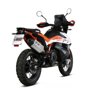 TERMINALE MIVV SPEED EDGE KTM 890 ADVENTURE R 2025 (EURO 5+), OMOLOGATO ACCIAIO/CARBONIO