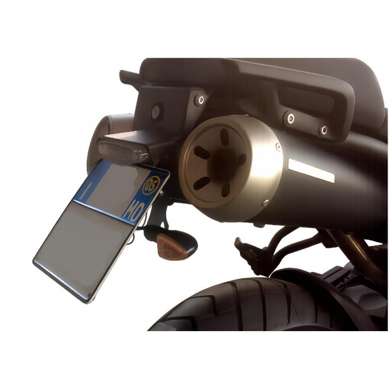 PORTATARGA YAMAHA MT-03 2006-2013, CON INCLINAZIONE REGOLABILE PER FANALE POSTERIORE A LED