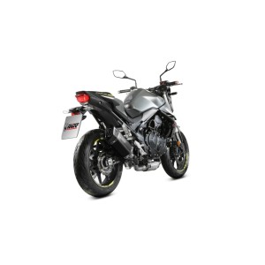 TERMINALE MIVV SR-1 HONDA HORNET 750 2025-2026, OMOLOGATO BLACK/CARBONIO