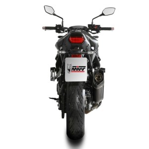 TERMINALE MIVV SR-1 HONDA HORNET 750 2025-2026, OMOLOGATO BLACK/CARBONIO