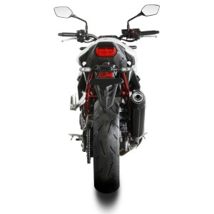 TERMINALE MIVV OVALE HONDA HORNET 750 2025, OMOLOGATO CARBONIO