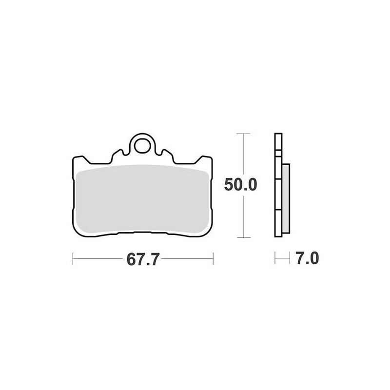 SINTERED FRONT BRAKE PADS SET SBS 994 HS HONDA HORNET 750 2025