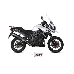 EXHAUST MIVV SPEED EDGE TRIUMPH TIGER EXPLORER 1200 XC/XR 2016-2017, APPROVED BLACK/CARBON