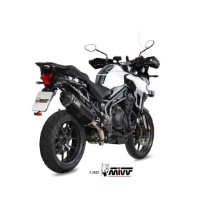 TERMINALE MIVV SPEED EDGE TRIUMPH TIGER EXPLORER 1200 XC/XR 2016-2017, OMOLOGATO BLACK/CARBONIO