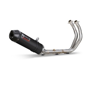 IMPIANTO DI SCARICO COMPLETO MIVV OVALE YAMAHA MT-07 2018-2020, DEKAT CARBONIO