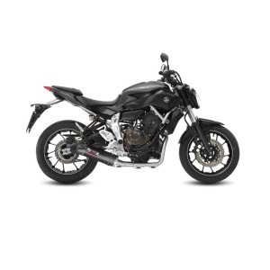 IMPIANTO DI SCARICO COMPLETO MIVV OVALE YAMAHA MT-07 2021-2024, DEKAT CARBONIO