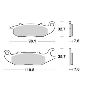 GESINTERTE BREMSBELÄGE VORNE SBS 797 HS HONDA TRANSALP 750 2025