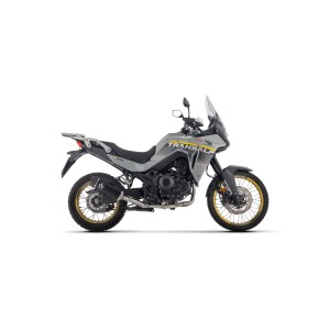 TERMINALE ARROW INDY RACE EVO HONDA TRANSALP 750 2025-2026 (EURO 5+), ALLUMINIO/CARBONIO, OMOLOGATO
