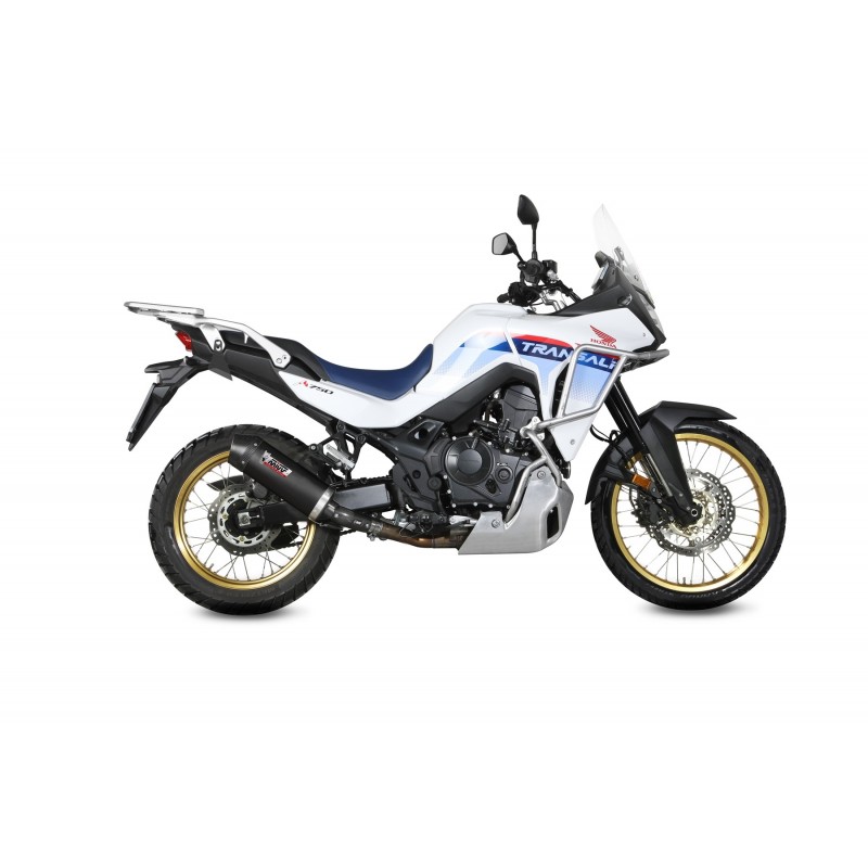 EXHAUST MIVV OVAL HONDA TRANSALP 750 2025 (EURO 5+), APPROVED BLACK/CARBON