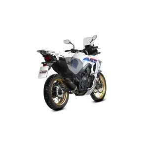 TERMINALE MIVV OVALE HONDA TRANSALP 750 2025-2026 (EURO 5+), OMOLOGATO BLACK/CARBONIO