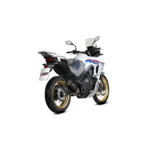 TERMINALE MIVV OVALE HONDA TRANSALP 750 2025 (EURO 5+), OMOLOGATO ACCIAIO BLACK