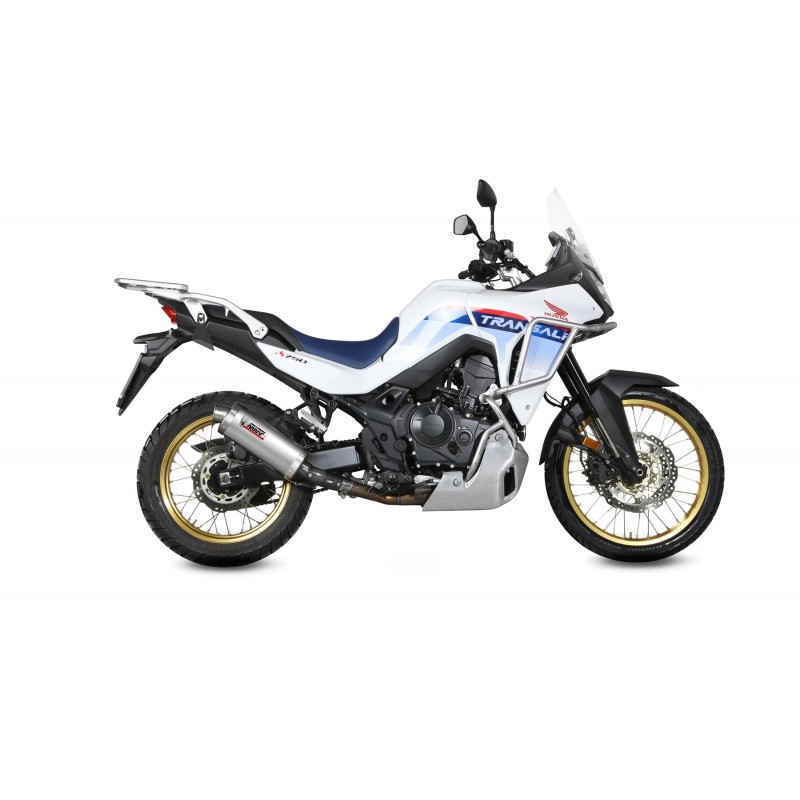 TERMINALE MIVV OVALE HONDA TRANSALP 750 2025-2026 (EURO 5+), OMOLOGATO ACCIAIO
