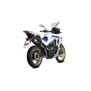 TERMINALE MIVV DAKAR HONDA TRANSALP 750 2025-2026 (EURO 5+), OMOLOGATO ACCIAIO BLACK