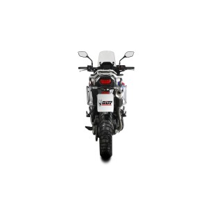 TERMINALE MIVV DAKAR HONDA TRANSALP 750 2025-2026 (EURO 5+), OMOLOGATO ACCIAIO BLACK