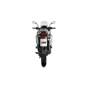 TERMINALE MIVV DAKAR HONDA TRANSALP 750 2025-2026 (EURO 5+), OMOLOGATO ACCIAIO