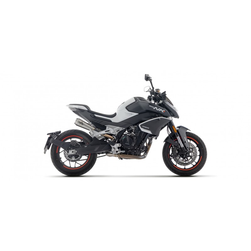 TERMINALE ARROW PRO-RACE CF MOTO 800 NK 2023-2025, ACCIAIO DARK, OMOLOGATO