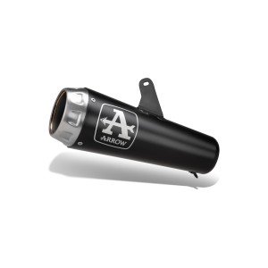 TERMINALE ARROW PRO-RACE CF MOTO 800 NK 2023-2025, ACCIAIO DARK, OMOLOGATO