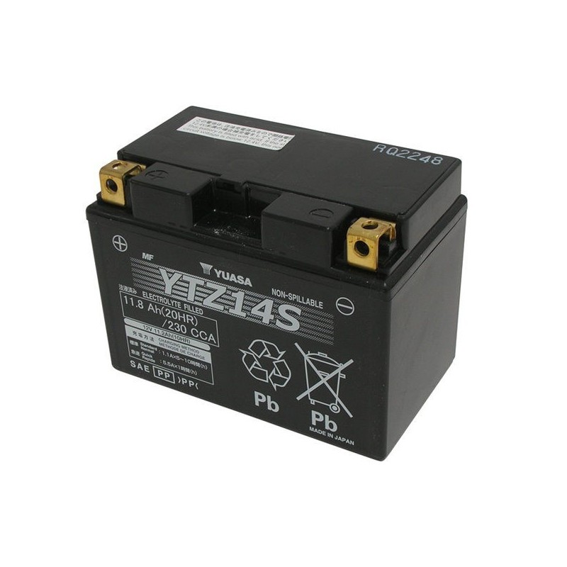 SEALED BATTERY PRE-CHARGED YUASA YTZ14-S CF MOTO 800 MT-X ALTA 2025