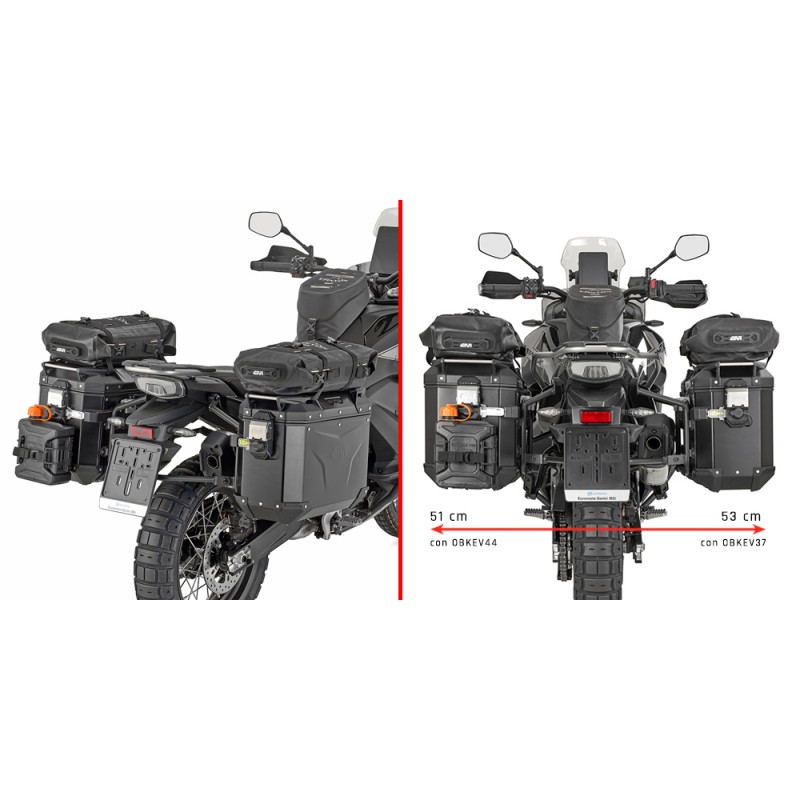 PORTAVALIGIE LATERALE GIVI PL ONE-FIT MONOKEY CAM-SIDE CF MOTO 800 MT-X ALTA 2025