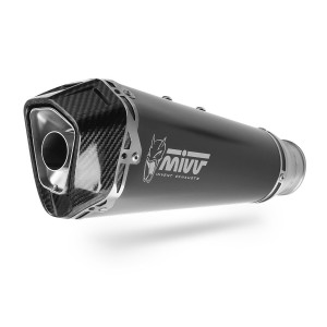 TERMINALE MIVV DELTA RACE BMW S 1000 XR 2024-2025, OMOLOGATO BLACK/CARBONIO