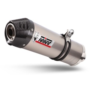 EXHAUST MIVV OVAL BMW R 1250 GS 2021-2024, APPROVED TITANIUM/CARBON