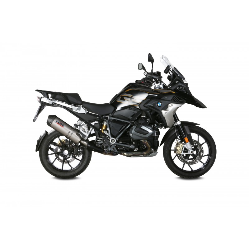 EXHAUST MIVV OVAL BMW R 1250 GS 2021-2024, APPROVED TITANIUM/CARBON