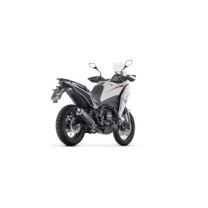 ARROW INDY RACE EVO EXHAUST MOTO MORINI X-CAPE 700 2025 (EURO 5+), DARK ALUMINUM/STEEL, APPROVED