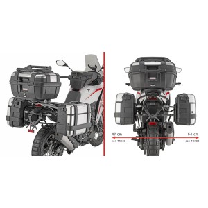 SPEZIFISCHER STAHLROHR-SEITENKOFFERTRÄGE GIVI PL ONE-FIT MONOKEY MOTO MORINI X-CAPE 700 2025